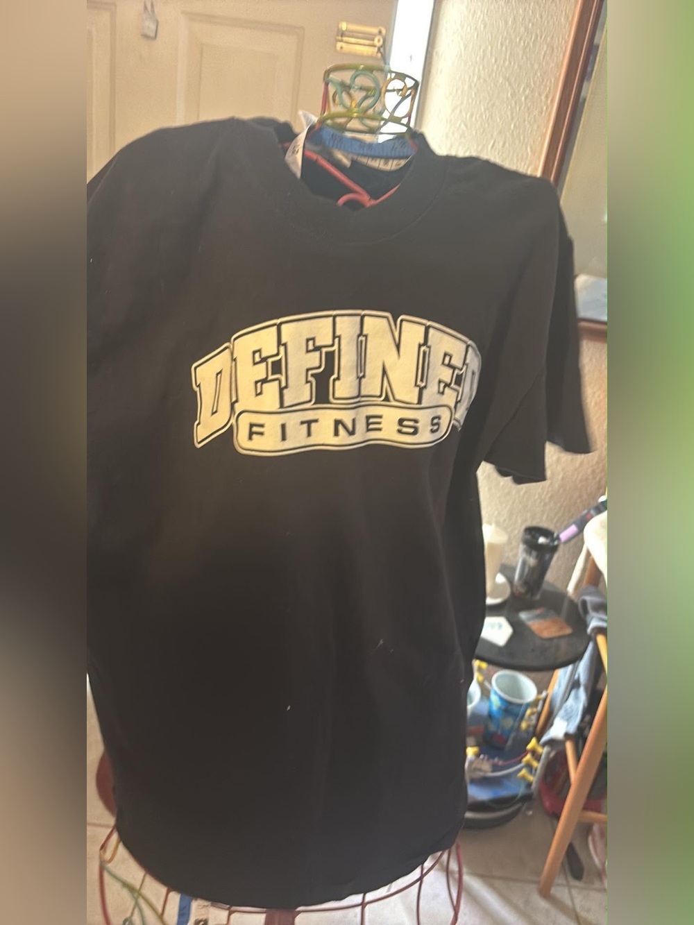 Port and Company Black Define Fitness Logo Tee